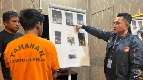 Panglima Geng Motor NKB Ditangkap Saat Transaksi Vape Narkoba di Medan