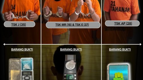 Empat Bandar Narkoba Binjai Dibekuk Polisi