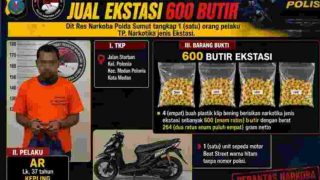 Nekat! Oknum Kepling di Medan Polonia Edarkan Ekstasi