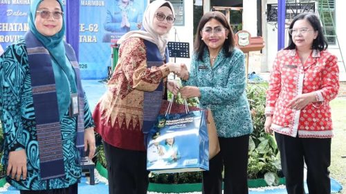 Ketua TP PKK Ny Liswati Sambut Tim Evaluasi Lomba PHBS Tingkat Sumut di Kelurahan Pematang Marihat
