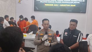 Polres madina, ungkap 11kasus kiriminal dan 14 kasus Narkotika,periode Juli – Agustus 2026