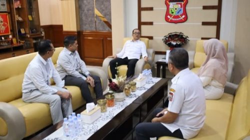 Plh Wali Kota Tanjungbalai Terima Audiensi Pimpinan Cabang Bank Sumut yang Baru