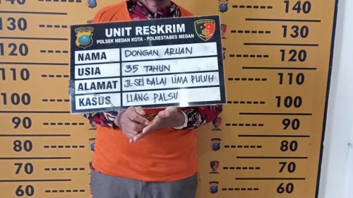 Datang ke Medan Edarkan Upal, Warga Batubara Ini Masuk Penjara Polsek Medan Kota