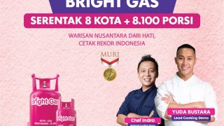 Pertamina Patra Niaga Regional Sumbagut Ajak Masyarakat Medan Ramaikan Rekor MURI Memasak dengan Bright Gas