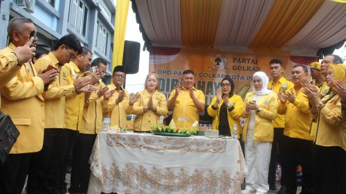 Golkar Pematangsiantar Bagikan 1.000 Paket Sembako, Mangatas Bicara Peluang Pada Pemilu 2029