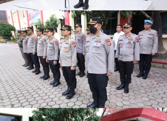 Wakapolda Sumut Pimpin Apel Gabungan Kamis Pagi