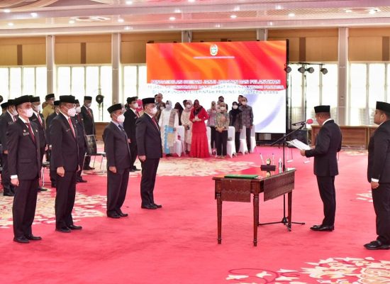 Gubernur Sumut Lantik 38 Pejabat Eselon II dan 12 Eselon III