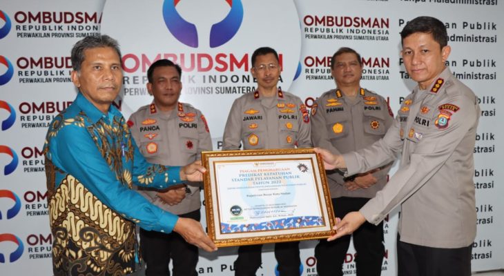 Kapolrestabes Medan Hadiri Pemaparan Hasil Penilaian Layanan Publik