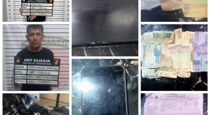 Unit Reskrim Polsek Delitua Ungkap Kasus Pencurian Bongkar Rumah