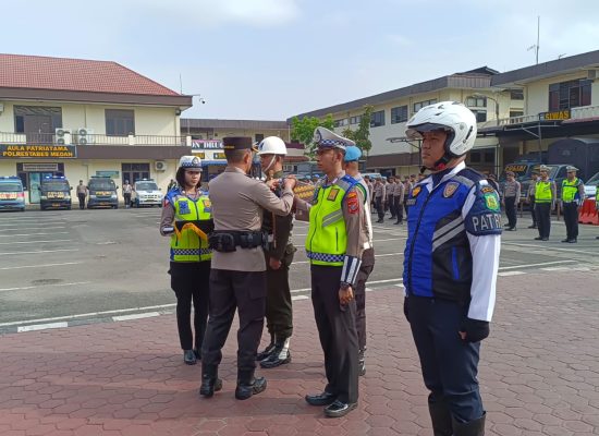 Kapolrestabes Medan Pimpin Apel Gelar Pasukan Operasi Keselamatan Toba 2023, Ini yang Disampaikan