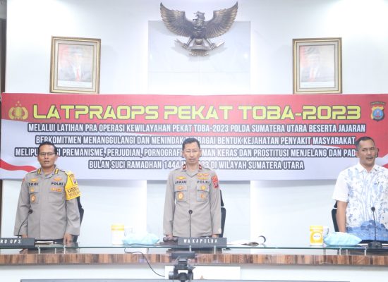 Wakapolda Sumut Buka Latpraops Pekat Toba 2023