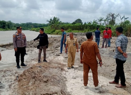 Polsek Pagar Merbau Tertibkan Galian C di Sepanjang Sungai Ular