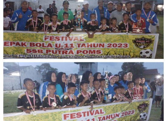 SSB Putra Poms Sabet Juara I Turnamen U-11 yang Disponsori PPP