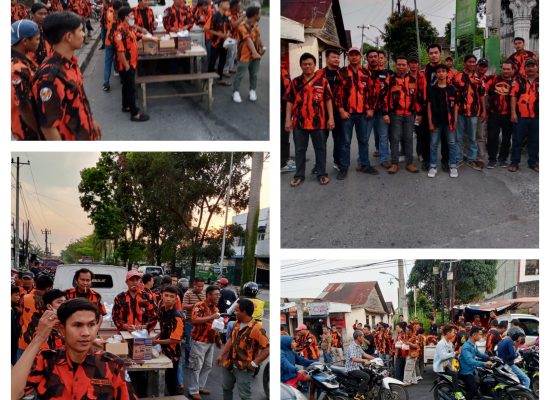 PAC Pemuda Pancasila Kecamatan Medan Tuntungan Membagikan Takjil di Bulan Suci Ramadhan