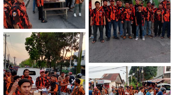 PAC Pemuda Pancasila Kecamatan Medan Tuntungan Membagikan Takjil di Bulan Suci Ramadhan
