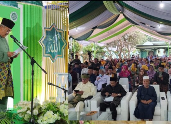 Presiden DMDI Tun Seri Setia HM Ali Rustam Tutup MTQ Antar Bangsa di Masjid Al Musannif Medan
