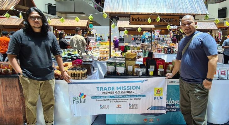 PLN Dukung Rumah BUMN Padangsidempuan dan Sibolga Dalam Program Kadin Trade Mission MSMES Go Global di Singapura