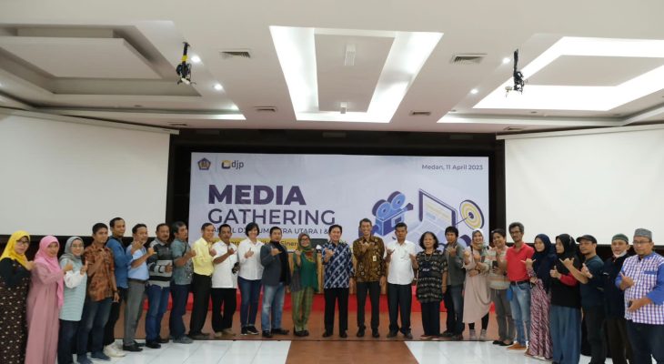 Gelar Media Gathering, Kanwil DJP Sumut I dan Sumut II Capai Realisasi Penerimaan Pajak Rp7,87 Triliun Sampai Maret 2023