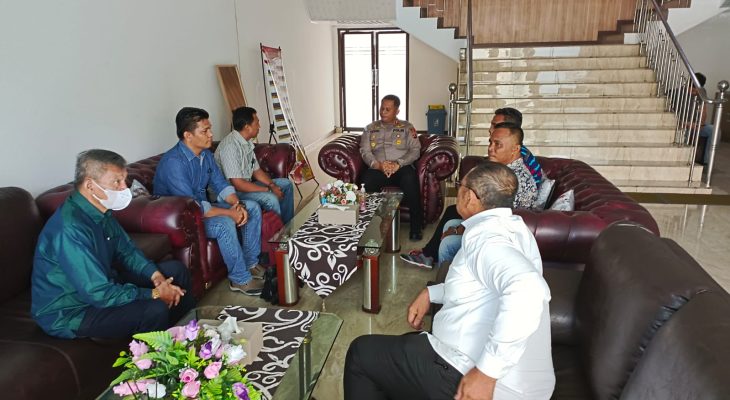 Wakapolrestabes Medan Terima Audiensi Panitia Peringatan Hari Buruh Internasional