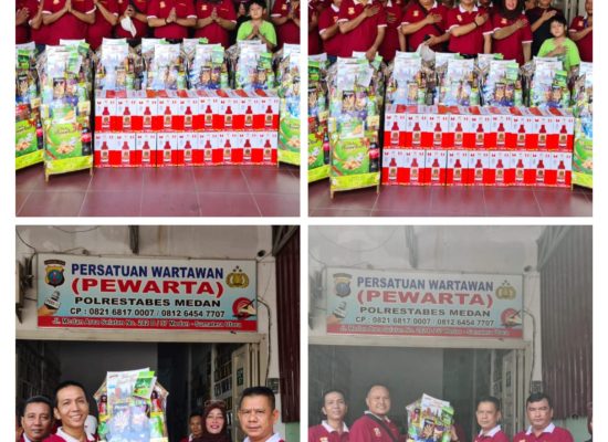 Jelang Idulfitri, Ketua Pewarta Bagikan Parsel dan Sirup kepada Pengurus dan Anggota
