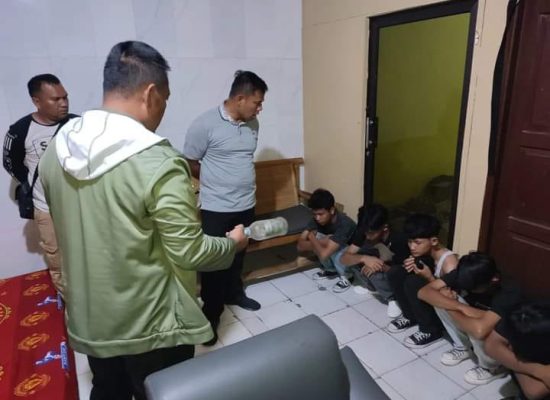 TNI-POLRI Amankan 5 anggota Geng Motor yang Masih Berstatus Pelajar