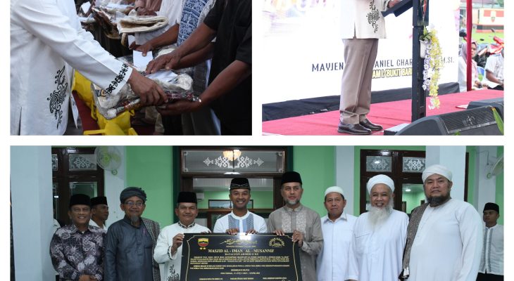 Pangdam I/BB Resmikan Masjid Al Iman Al Musannif Yon Armed 2/KS