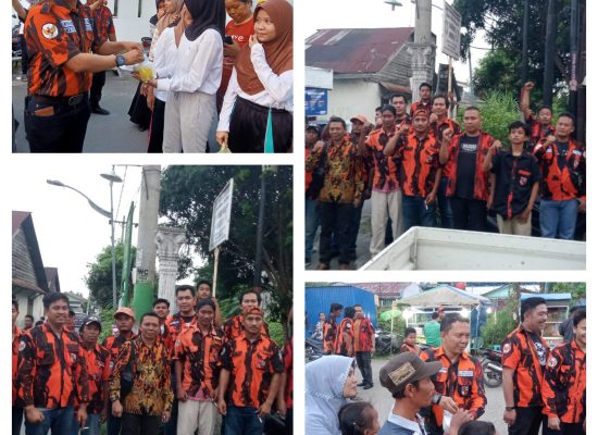 Ormas Pemuda Pancasila PAC Medan Tuntungan dan Ranting Mangga Kembali Bagi Bagi Takjil