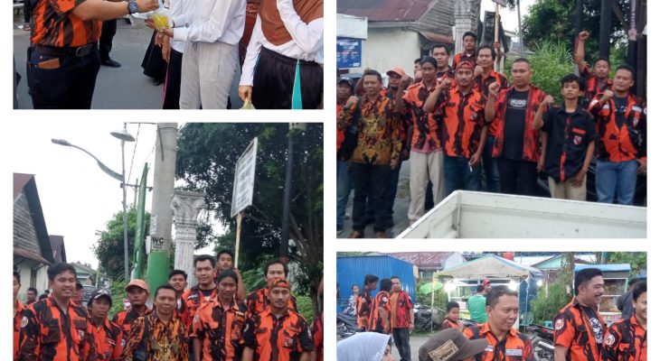 Ormas Pemuda Pancasila PAC Medan Tuntungan dan Ranting Mangga Kembali Bagi Bagi Takjil