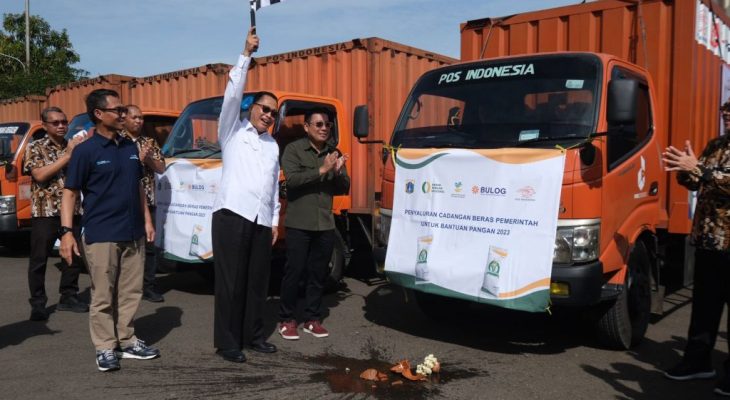 Hadapi Ramadhan & Persiapan Idul Fitri, Bulog dan BAPANAS Lepas Penyaluran Serentak Bantuan Pangan 2023