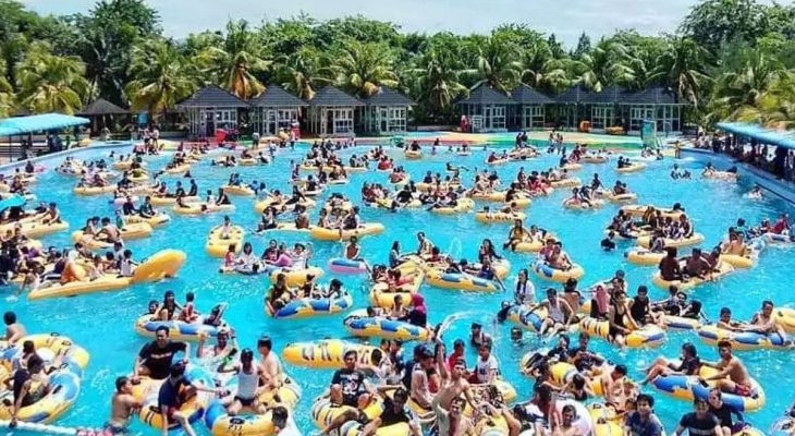 Akhir Liburan Lebaran, Hairos Water Park Dipadati Wisatawan