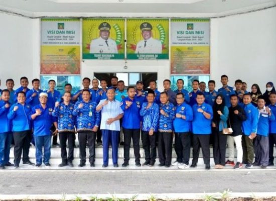 Syah Afandin terima kunjungan Ketua KNPI Rizky Yunanda Sitepu (wakil walikota Binjai)