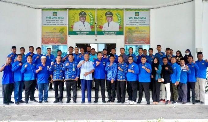 Syah Afandin terima kunjungan Ketua KNPI Rizky Yunanda Sitepu (wakil walikota Binjai)