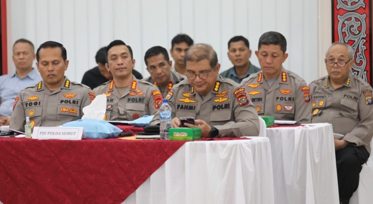 Kapolrestabes Medan Hadiri Rapat Kordinasi  Pengamanan HUT Dekranas ke – 43 di Polda Sumut