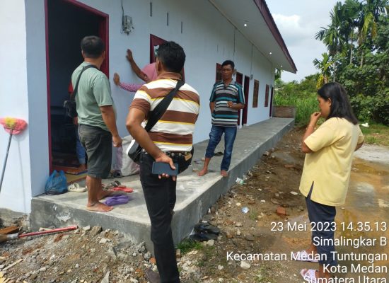 Warga Ucapkan Terimakasih kepada Kapolsek Tuntungan dan Kanit Reskrim