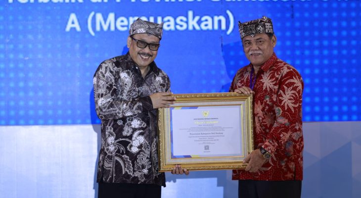 Kabupaten Deli Serdang Raih Penghargaan Hasil Pengawasan Kearsipan Eksternal 2022