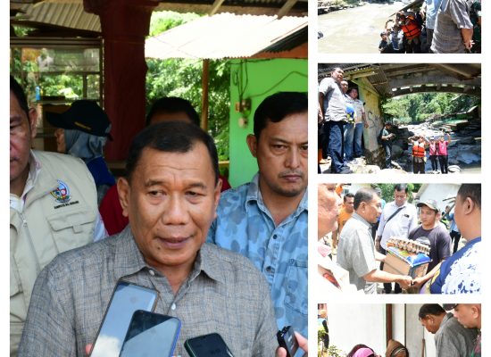 Tinjau Lokasi Banjir Bandang Bupati Ingin Ada Kajian Mendalam Agar Peristiwa Serupa Tidak Terjadi Lagi