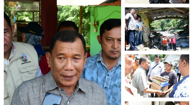 Tinjau Lokasi Banjir Bandang Bupati Ingin Ada Kajian Mendalam Agar Peristiwa Serupa Tidak Terjadi Lagi