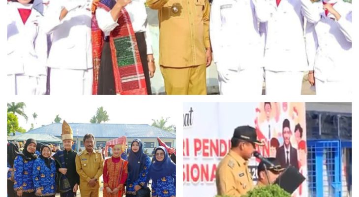 Dalam Rangka Hari Pendidikan Nasional,  Walikota Binjai menjadi Pembina Upacara di SMPN 6 Binjai