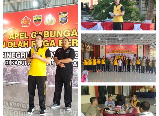 Perkuat Silaturahmi, Polresta Deli Serdang Gelar Apel Gabungan Sinergitas TNI-Polri