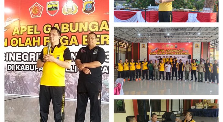 Perkuat Silaturahmi, Polresta Deli Serdang Gelar Apel Gabungan Sinergitas TNI-Polri