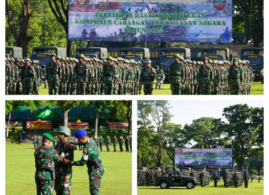 500 Pemuda Sumut Resmi Ikuti Latsarmil Komcad 2023 di Rindam I/BB
