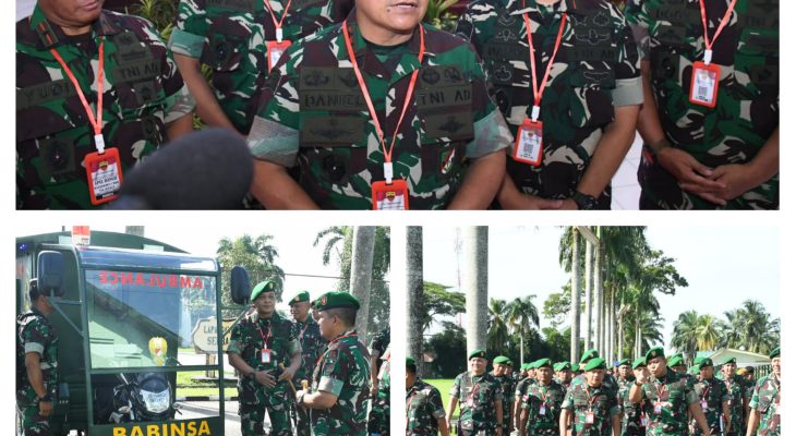Pangdam I/BB didampingi Danrem 023/KS Tinjau Motor Ambulance
