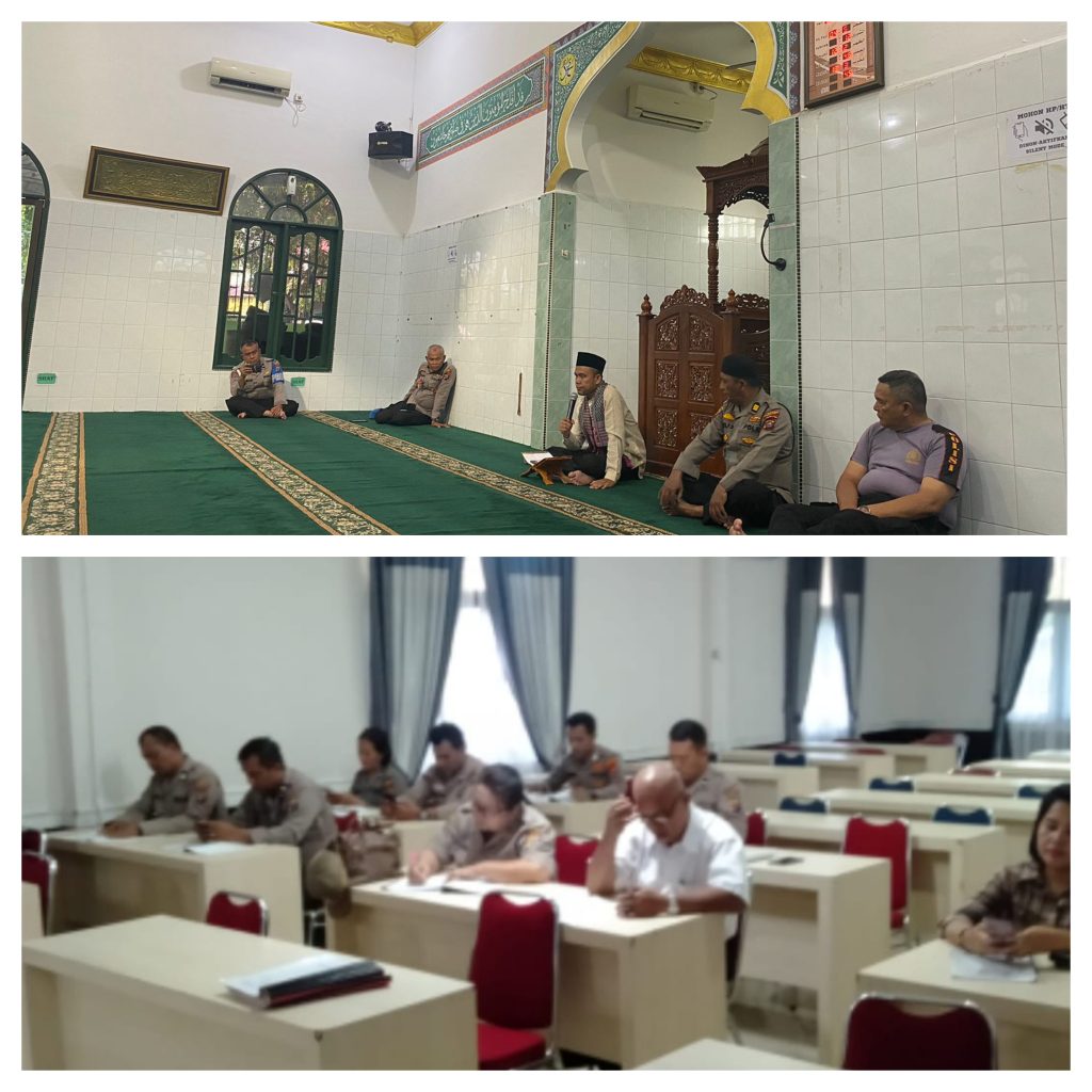 Tingkatkan Iman, Polrestabes Medan Lakukan Binrohtal Kepada Personel Beragama Islam dan Nasrani