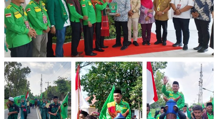 Layaknya Satria Berkuda, Dr Misnan Aljawi SH MH Daftarkan 50 Bacaleg PPP ke KPU Deli Serdang