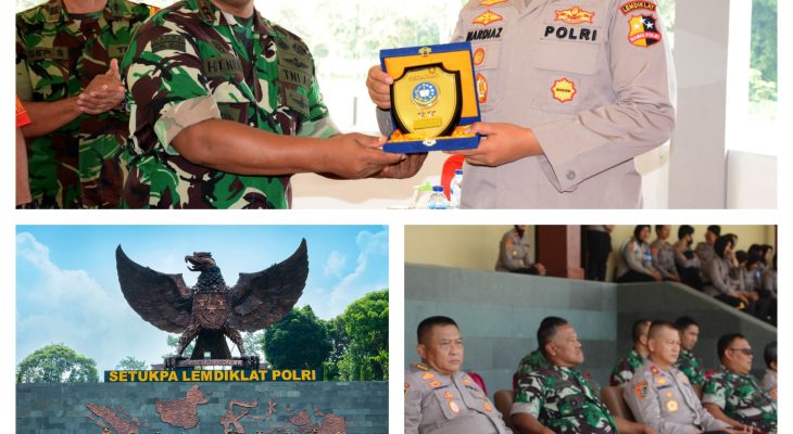 Komandan Secapaad Tinjau Pelaksanaan Kolaborasi Pendidikan TNI-Polri di Setukpa Lemdiklat Polri
