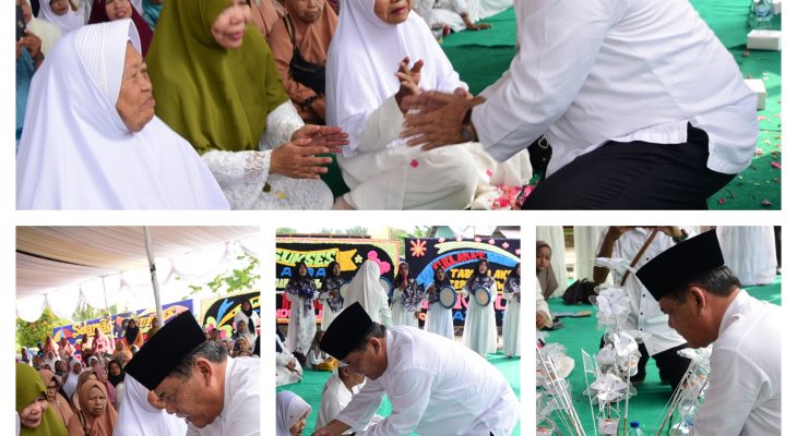Wabup Tepung Tawari Jemaah Calon Haji Pagar Merbau