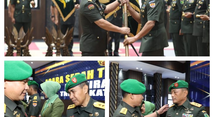 Kasad Pimpin Serah Terima Enam Jabatan Strategis di TNI AD