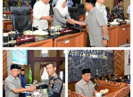 Pansus DPRD Deli Serdang Serahkan Rekomendasi LKPj TA 2022 pada Bupati