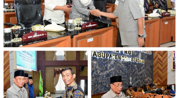 Pansus DPRD Deli Serdang Serahkan Rekomendasi LKPj TA 2022 pada Bupati