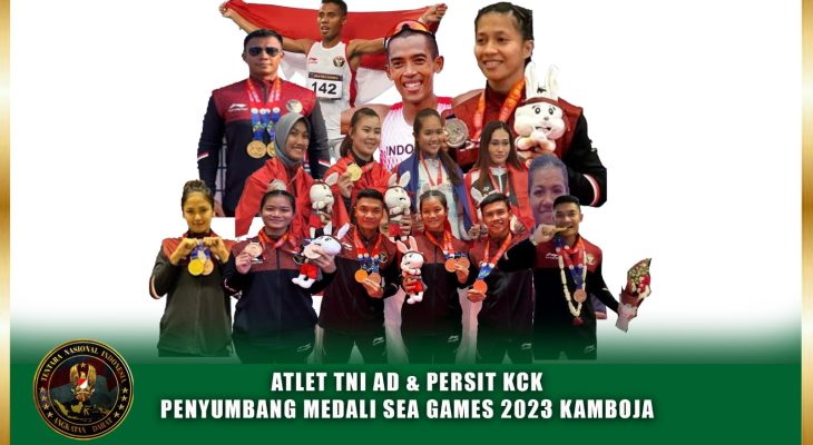 Ini Daftar Atlet TNI AD dan Anggota Persit KCK Penyumbang 21 Medali Pada SEA Games 2023 Kamboja